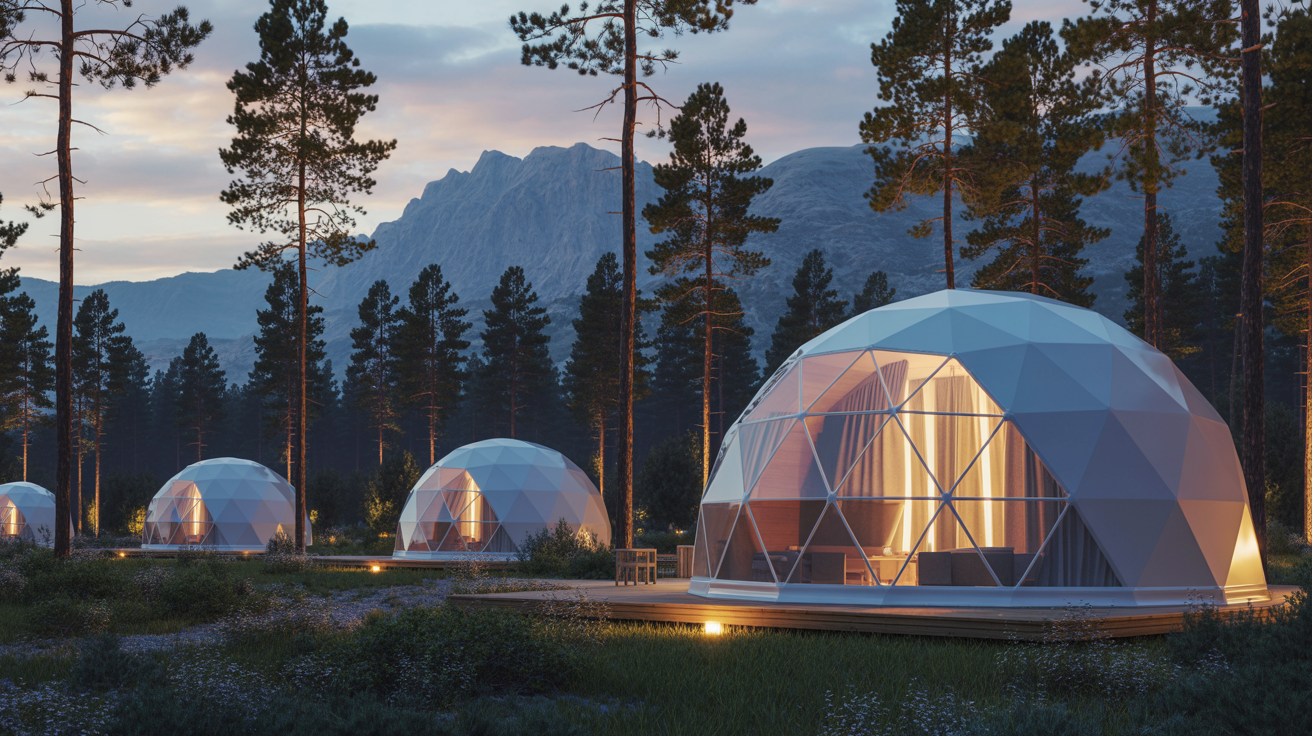 Глэмпинг-курорт с купольными домами PREFAB23