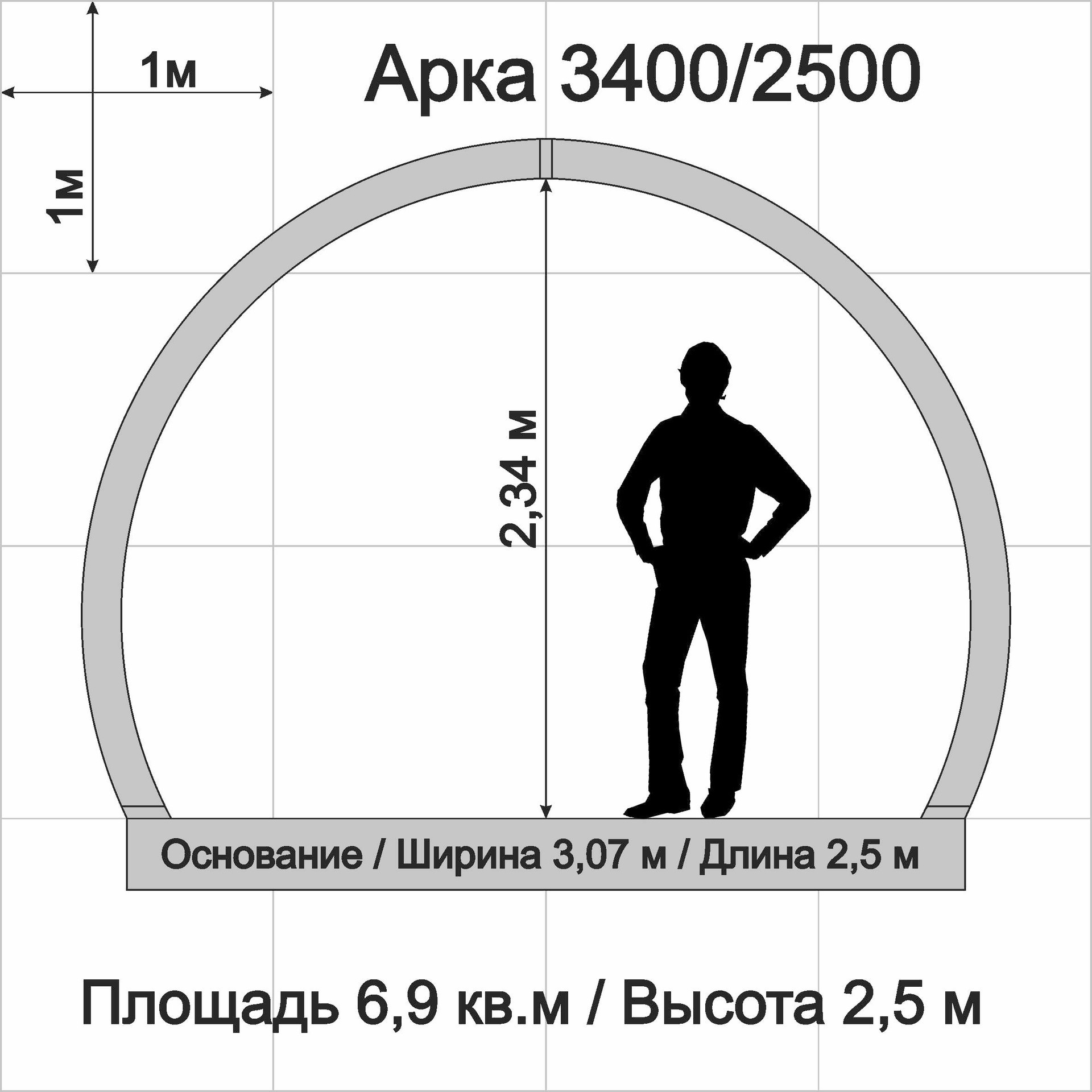 Арочный А-3400